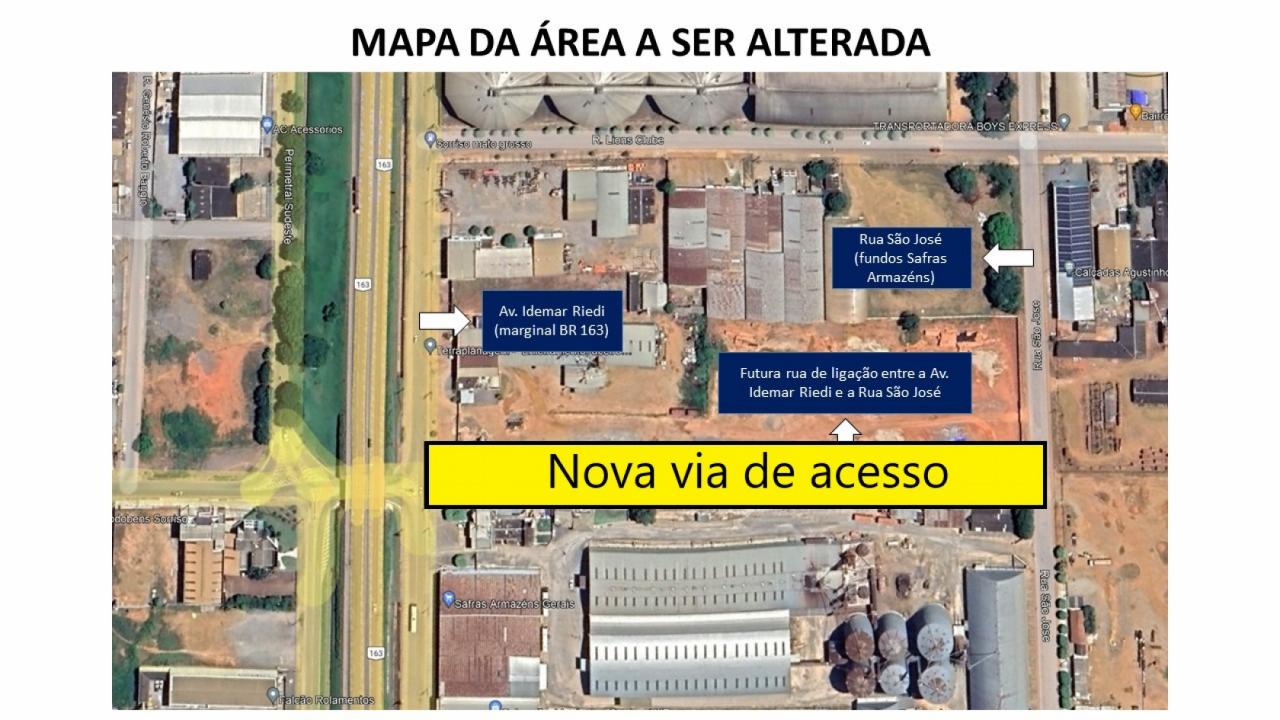 Sorriso Prefeitura Planeja Abrir Uma Rua Entre A Idemar Riedi E A S O