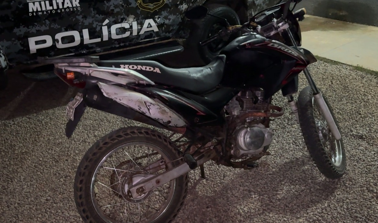 Força Tática localiza moto furtada e prende uma pessoa