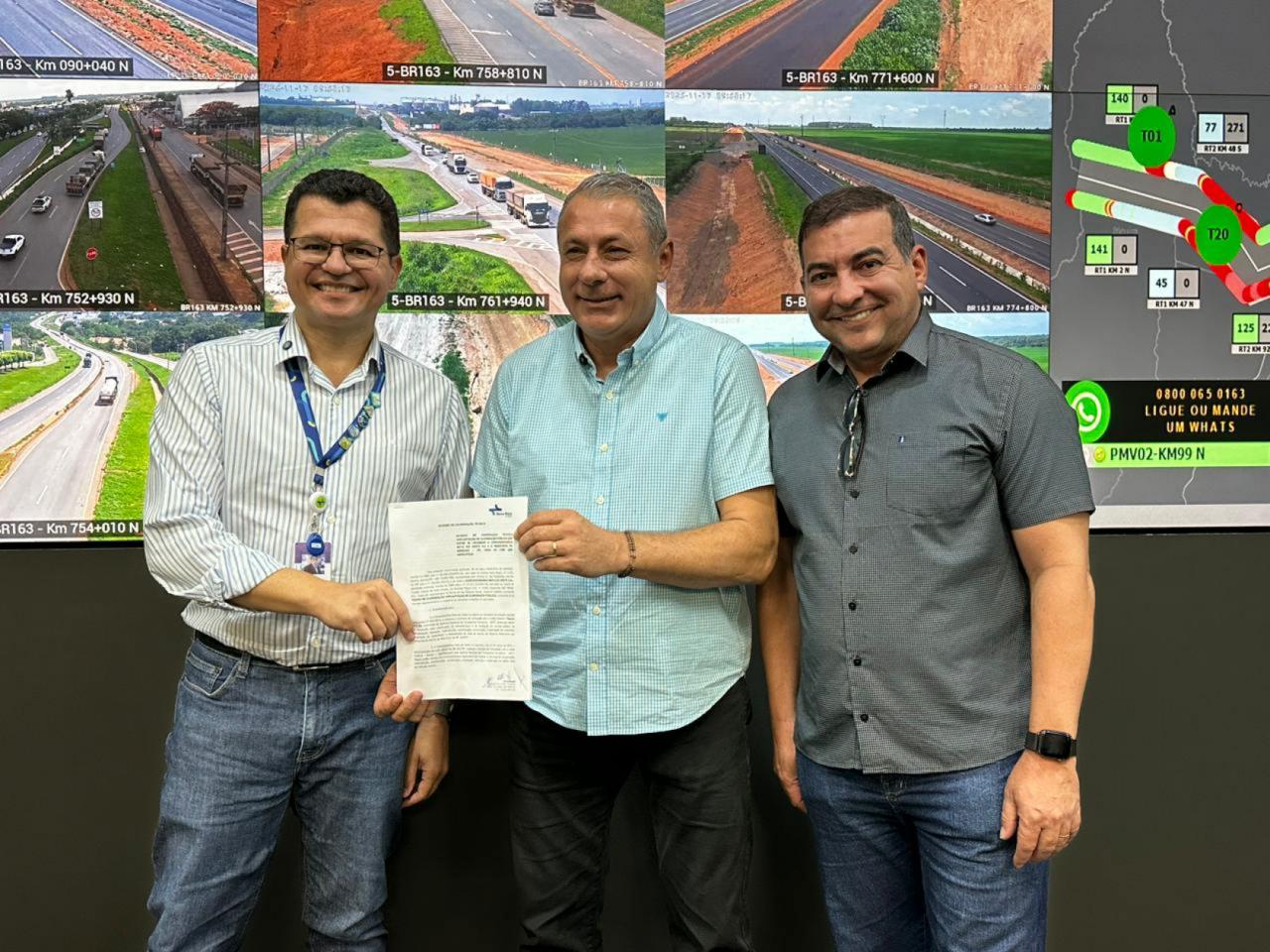Sorriso firma parceria para implantar iluminação na travessia urbana da BR-163