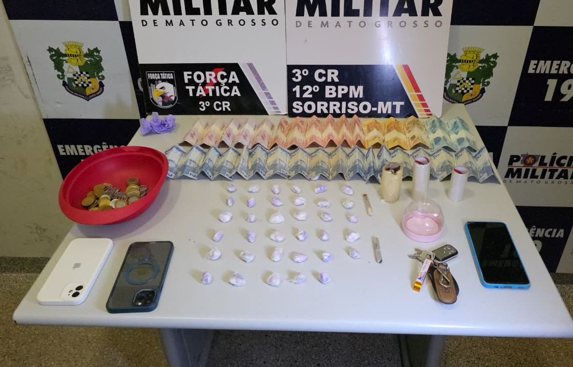 Duas crianças são resgatadas e pais presos por tráfico de drogas em Sorriso