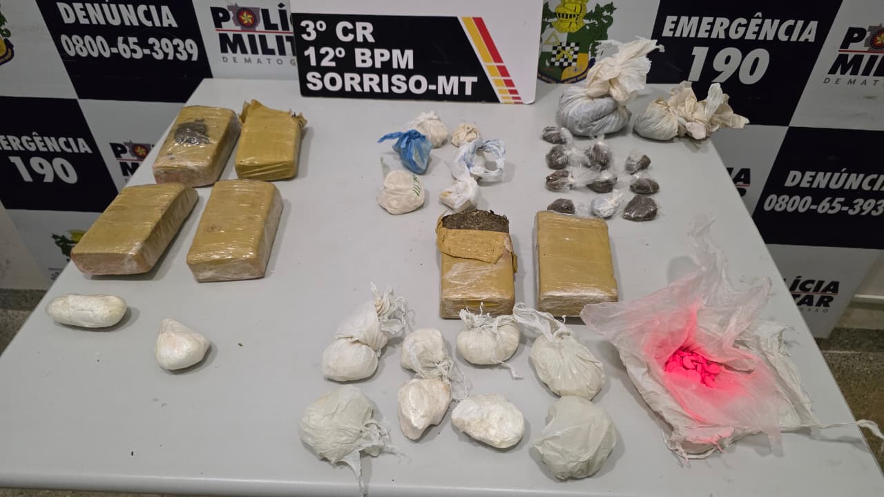 Polícia apreende drogas e prende dois suspeitos por tráfico em Boa Esperança do Norte