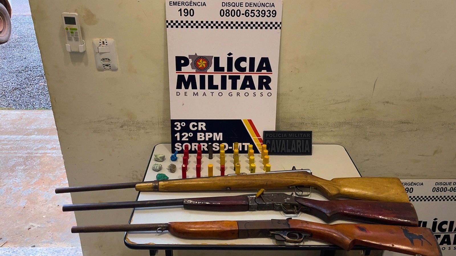 Operação Tolerância Zero resulta em prisão e apreensão de armas e drogas em Sorriso