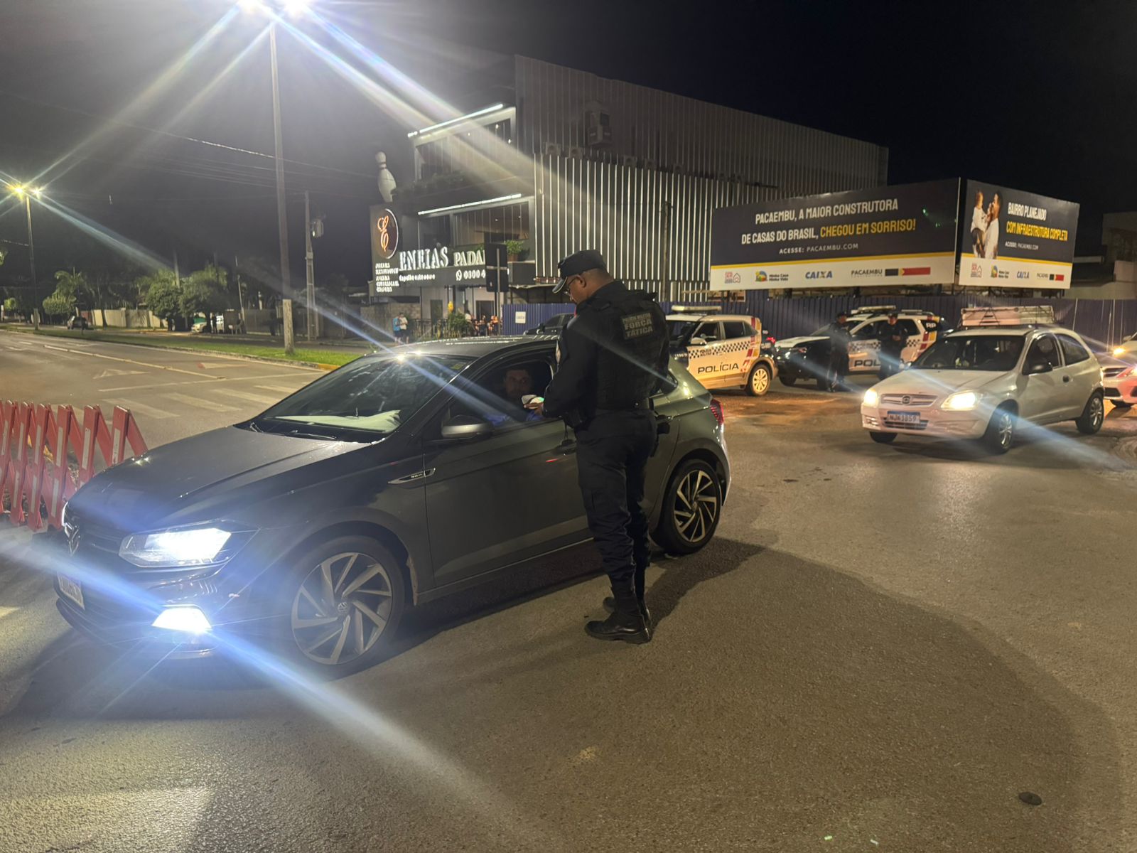 Operação Lei Seca em Sorriso resulta em 10 prisões e 44 autuações na noite de terça-feira