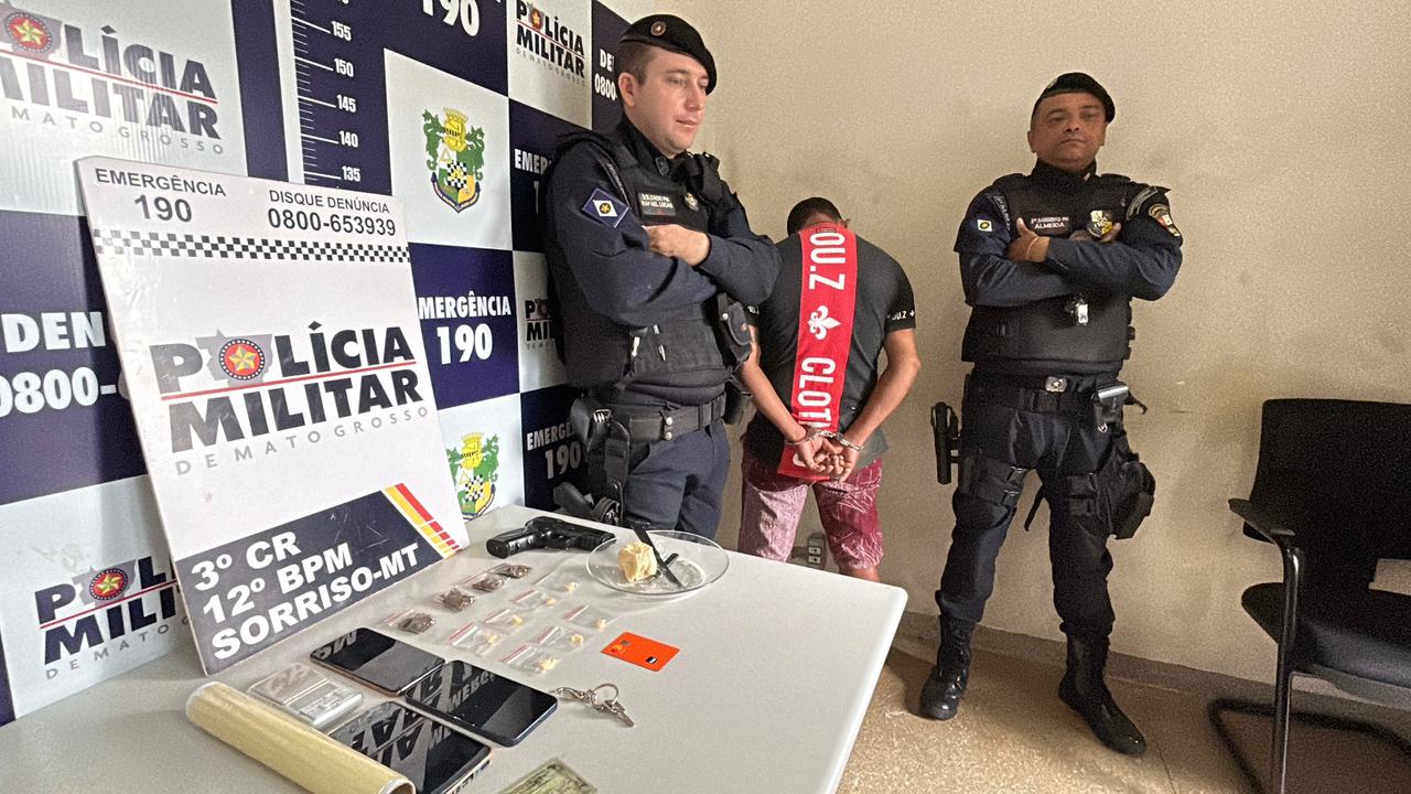 Tráfico de drogas é desarticulado em kitnet no bairro Rota do Sol; suspeito seria “disciplina” de facção criminosa
