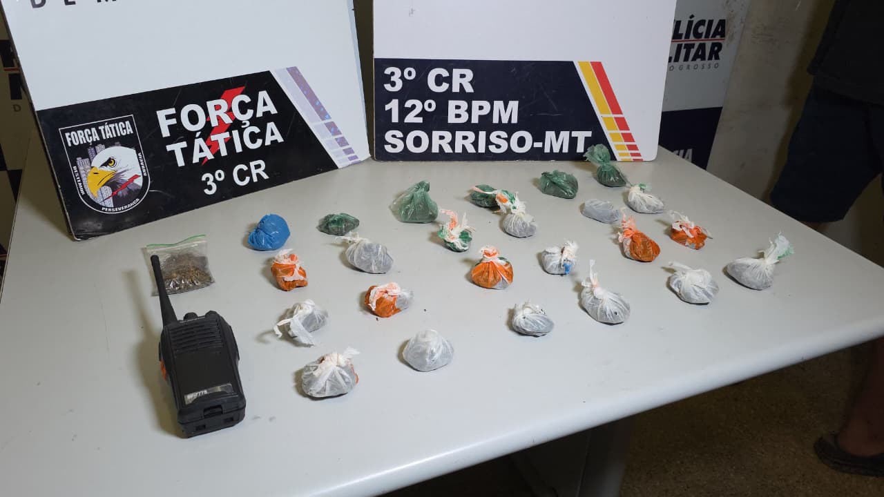 Polícia apreende maconha e detém dois suspeitos durante Operação Tolerância Zero em Sorriso