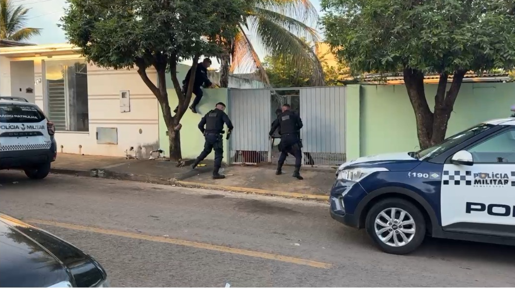 Homem é preso após tentar matar a família e ainda ameaçar policiais militares em Sorriso
