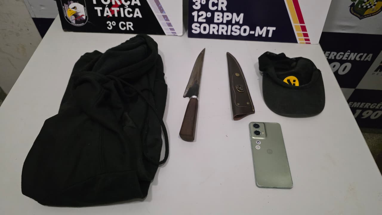 Homem é preso após assaltar motorista de aplicativo em Sorriso