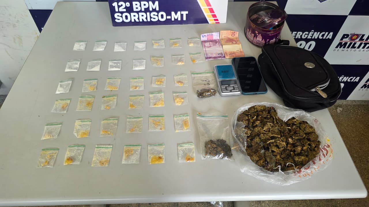 Jovem é preso pela Polícia Militar por tráfico de drogas no bairro São José