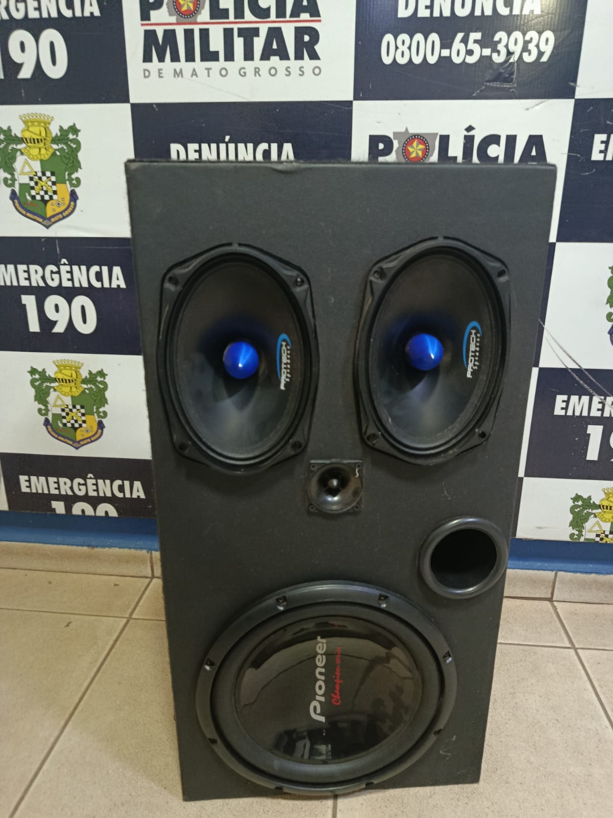 PM apreende caixa de som e registra TCO por perturbação do sossego em Sorriso