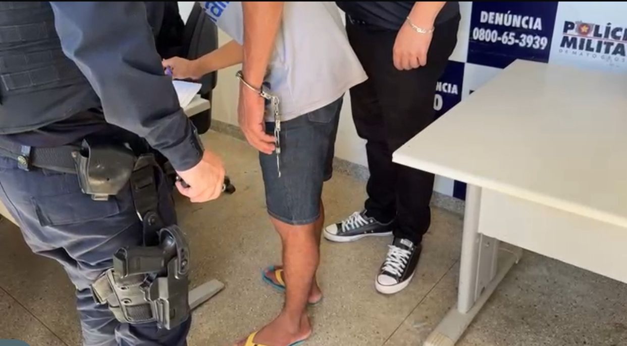 Homem com mandado de prisão por roubo é preso no bairro Boa Esperança em Sorriso