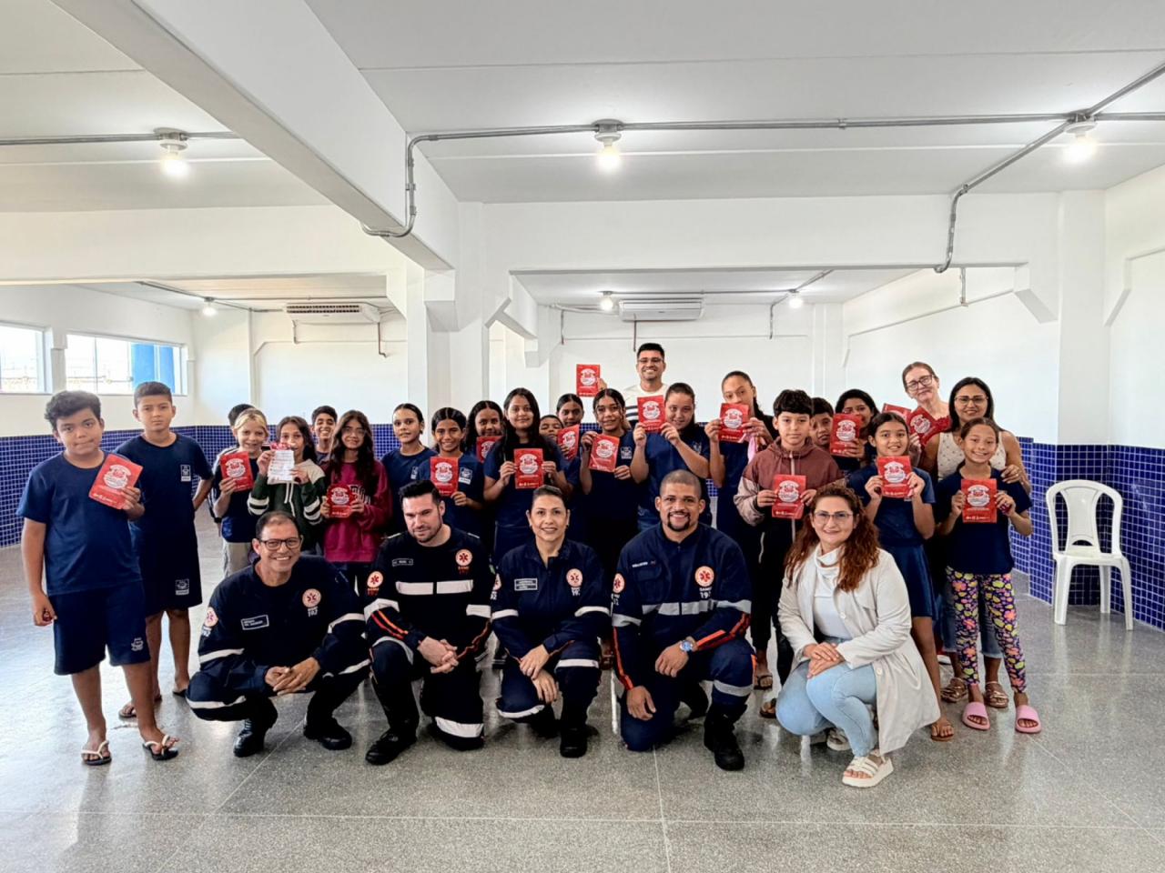 Alunos de escola municipal em Sorriso recebem capacitação sobre primeiros socorros com o SAMU