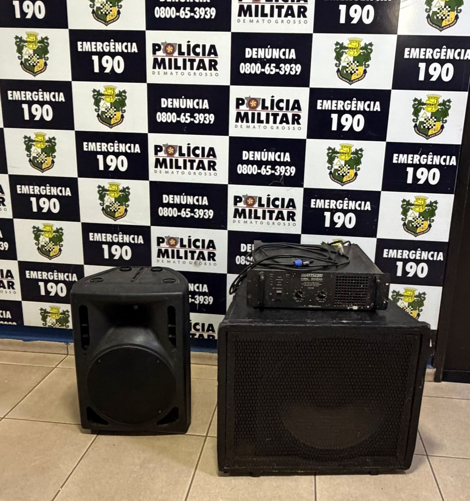 Polícia Militar apreende equipamentos de som e registra TCO por perturbação do sossego em Sorriso