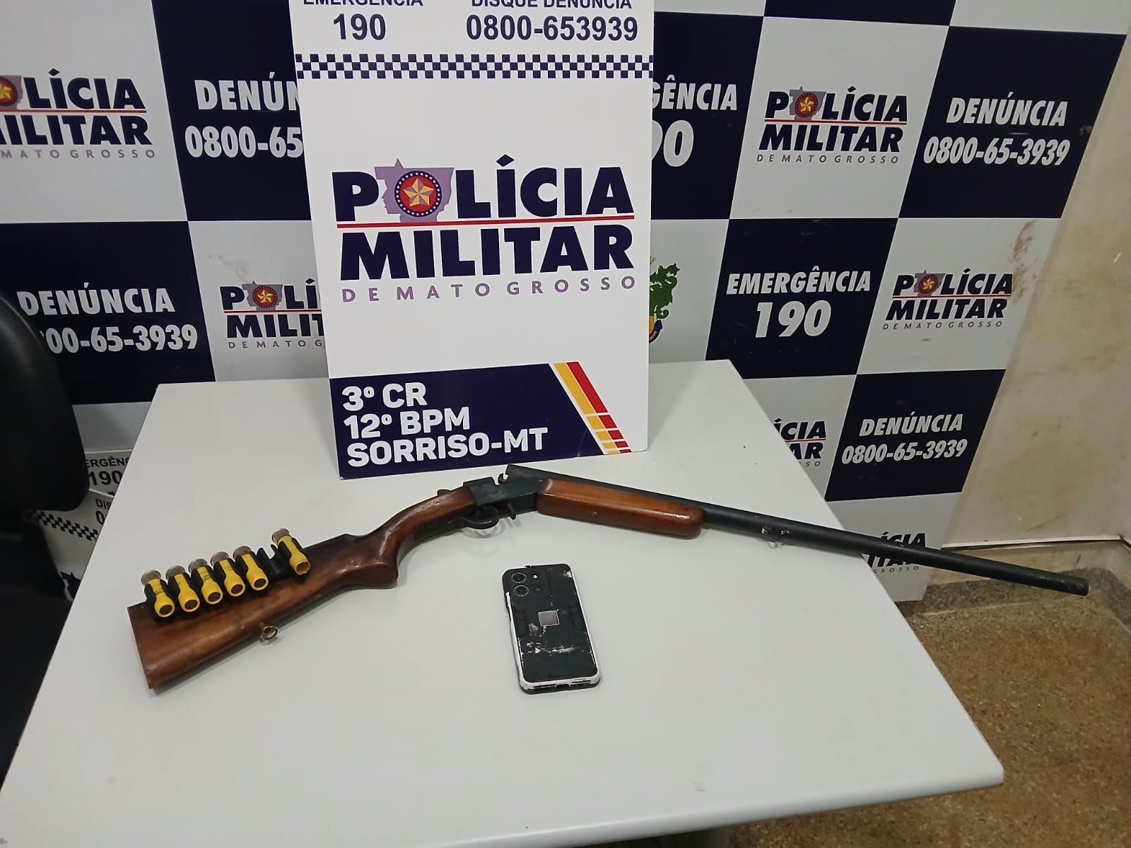 Homem é preso por violência doméstica e porte ilegal de arma de fogo em Sorriso