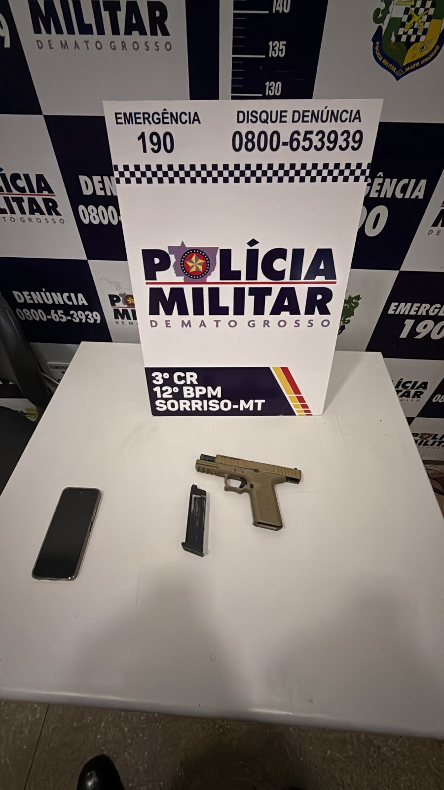 Filho é detido após tentar matar o próprio pai e simulacro de arma é apreendido em Sorriso