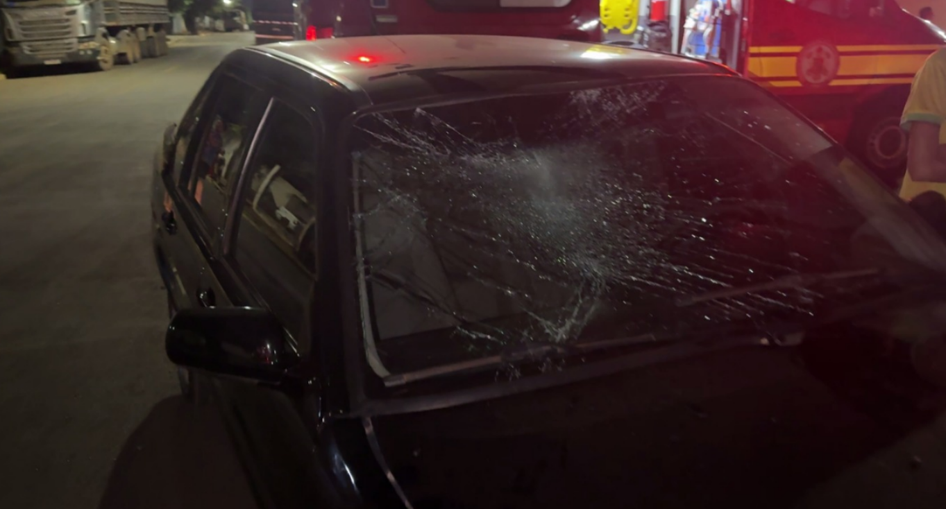 Motociclista fica ferida após colisão com carro em Sorriso
